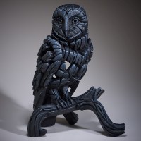 edge-sculpture---barn-owl-black-ed25b